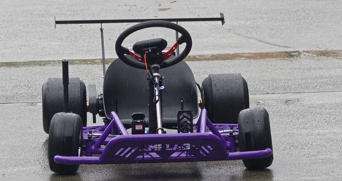 AMPLAB Electric Drift Kart, front view
